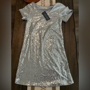 Silver Sequin Dress‎